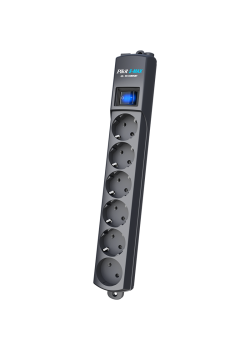 Сетевой фильтр Pilot S Max (5 евро + 1GP), 15А/3.5кВа, автомат, 10 м, графит/ Surge protector Pilot S Max (5 euros + 1GP), 15A/3.5kVA, automatic, 10 m, graphite