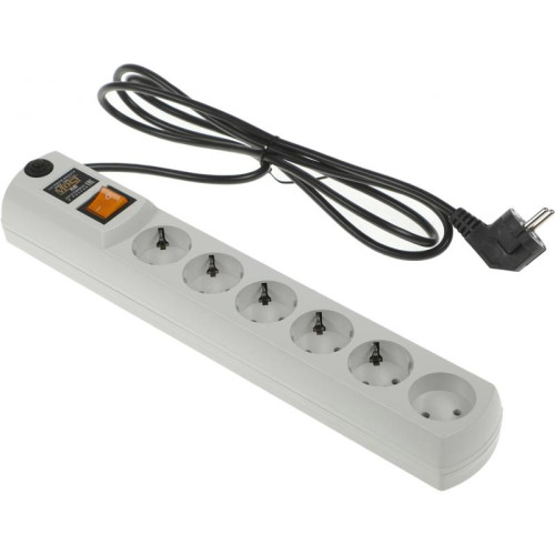 Сетевой фильтр Most H6 2м (6 розеток) белый (коробка)
