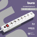 Сетевой фильтр Buro BU-SP3_USB_2A-W 3м (6 розеток) белый (коробка) Сетевой фильтр Buro BU-SP3_USB_2A-W 3м (6 розеток) белый (коробка)
