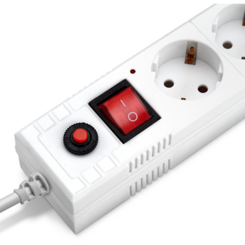 Сетевой фильтр Buro BU-SP3_USB_2A-W 3м (6 розеток) белый (коробка)