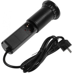 Сетевой разветвитель Premier 3R 1.8м (3 розетки) черный (коробка)