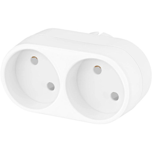 Сетевой разветвитель Buro BU-PS2-W (2 розетки) белый (пакет ПЭ)
