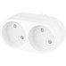 Сетевой разветвитель Buro BU-PS2-W (2 розетки) белый (пакет ПЭ)