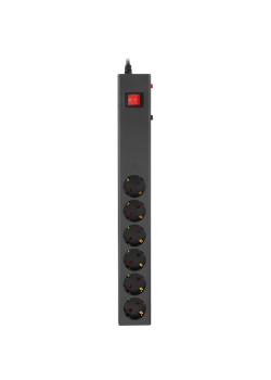 Сетевой фильтр Buro 600SE-3-B 3м (6 розеток) черный (коробка)