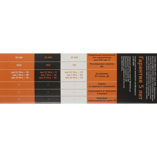 Сетевой фильтр Most HPw 5м (6 розеток) черный (коробка)