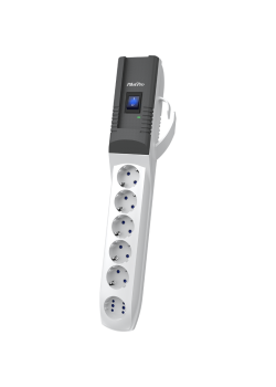 Сетевой фильтр Pilot Pro GP 6 розеток (5 евро + 1Gadget Parking) 5 м, автомат защиты/ Surge protector Pilot PRO GP6 outlets (5 euro + 1 without ground) 10A / 2.2kVt, 5m, automatic circuit-breaker