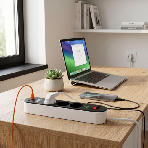 Фильтр сетевой/ Фильтр сетевой СФ-03К 16А USB A+C 20Вт 1,5м 3х1,5мм2 черный Фильтр сетевой/ Фильтр сетевой СФ-03К 16А USB A+C 20Вт 1,5м 3х1,5мм2 черный