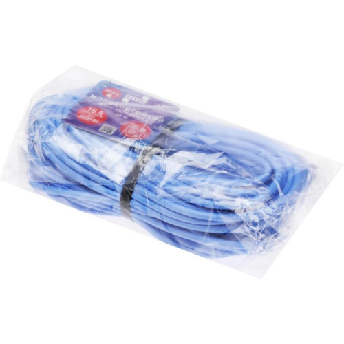 Сетевой удлинитель Powercube PC-2F-R-30(IP) 30м (1 розетка) синий (коробка)