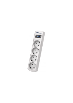 Сетевой фильтр Pilot Mini 4 розетки (евро с заземлением), 10А/2.2кВа, автомат, 1.8 м/ Surge protector Pilot Mini 4 euro outlets, 10A / 2.2kVt, automatic circuit-breaker, 1.8 m
