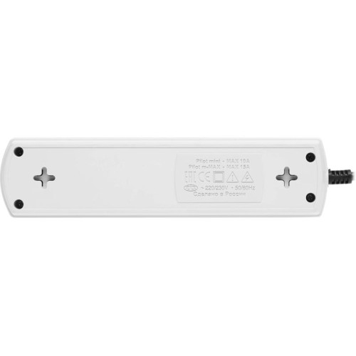 Сетевой фильтр Pilot mini 7м (4 розетки) белый (коробка)