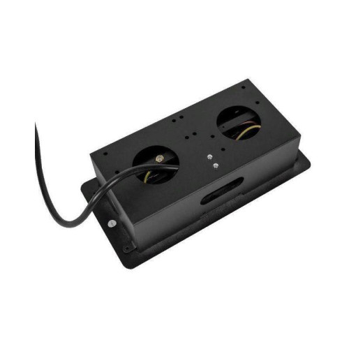 Сетевой разветвитель Premier PX/BL-HOR-2R-2USB-BLK 1.8м (2 розетки) черный (коробка)