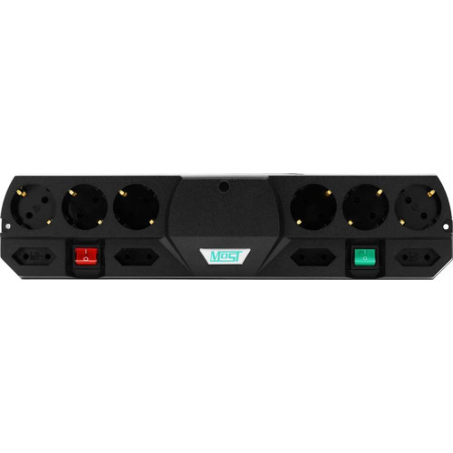 Сетевой фильтр Most TRG 2м (10 розеток) черный (коробка)