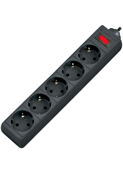 Сетевой фильтр Defender ES 1.8 1,8 м, черный, 5 розеток/ Surge Protector Defender ES 1.8 1,8m, black, 5 outlets