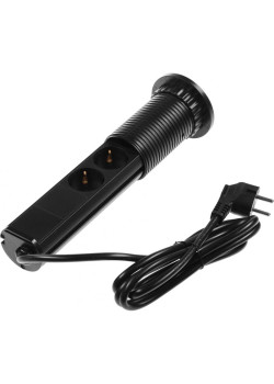 Сетевой разветвитель Premier 3R USB 1.8м (3 розетки) черный (коробка)
