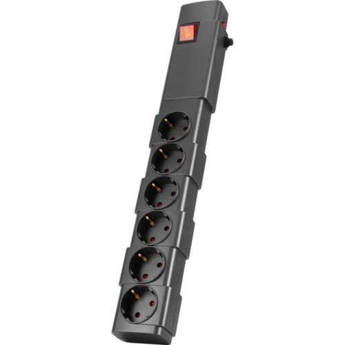 Сетевой фильтр Buro 600SPro-16-1.8-G 1.8м (6 розеток) графитовый (коробка)