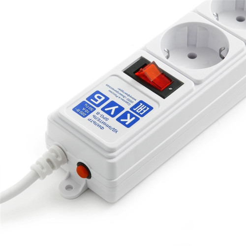 Surge protector Power Cube B 1.9 m 5 outlets (white) 10A / 2.2kW