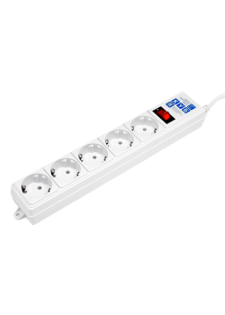 Фильтр-удлинитель Power Cube B 5.0 м 5 розеток (белый) 10А/2,2кВт/ Surge protector Power Cube B 5.0 m 5 outlets (white) 10A / 2.2kW