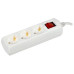 Сетевой удлинитель IEK У03В 3м (3 розетки) белый (пакет ПЭ) Сетевой удлинитель IEK У03В 3м (3 розетки) белый (пакет ПЭ)