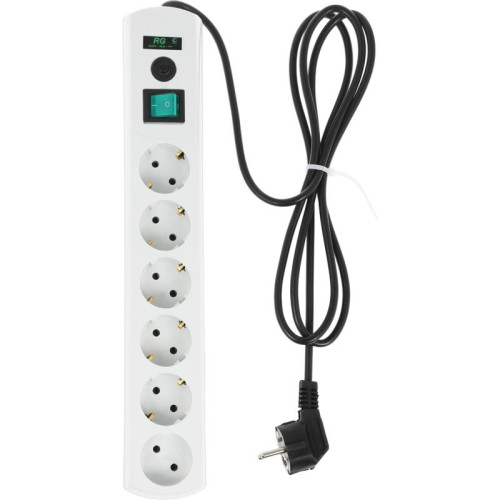 Сетевой фильтр Most RG 2м (6 розеток) белый (коробка)
