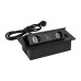 Сетевой разветвитель Premier PX/BL-HOR-2R-2USB-BLK 1.8м (2 розетки) черный (коробка)