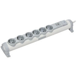Удлинитель/ COMFORT Удлинитель У06К 6 мест 2P+PE 3м 3х1,5мм2 16А USB A+C 20Вт белый