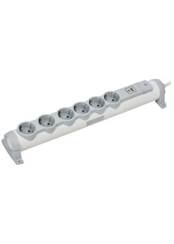 Удлинитель/ COMFORT Удлинитель У06К 6 мест 2P+PE 3м 3х1,5мм2 16А USB A+C 20Вт белый