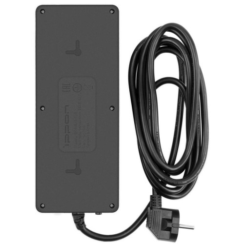 Сетевой фильтр Ippon BK-8-EU-3-16-B 3м (8 розеток) черный (коробка)