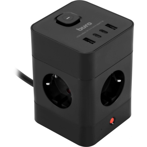 Сетевой удлинитель Buro BU-PTE4.1UC-B 1.5м (4 розетки) черный (пакет ПЭ) Сетевой удлинитель Buro BU-PTE4.1UC-B 1.5м (4 розетки) черный (пакет ПЭ)