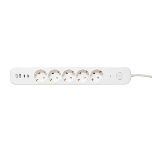 Удлинитель/ Удлинитель LUX 5 гнезд 2USB 2,4А+2type-C 1,5 метра 1,5мм2 Удлинитель/ Удлинитель LUX 5 гнезд 2USB 2,4А+2type-C 1,5 метра 1,5мм2