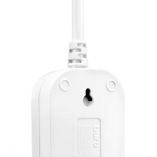 Сетевой удлинитель Buro BU-PSL2.3/W 3м (2 розетки) белый (пакет ПЭ)
