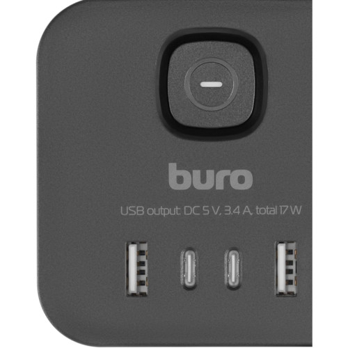 Сетевой разветвитель Buro BU-PW3UC-B (3 розетки) черный (пакет ПЭ) Сетевой разветвитель Buro BU-PW3UC-B (3 розетки) черный (пакет ПЭ)