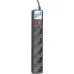 Surge protector Power Cube 5.0 m 5 outlets (Black graffite) 10A / 2.2kW