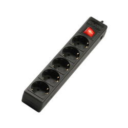 Фильтр  SVEN   Optima Base 5,0 м (5 розеток) черны/ Surge Protector SVEN Optima Base 5,0 m (5 sockets) Black