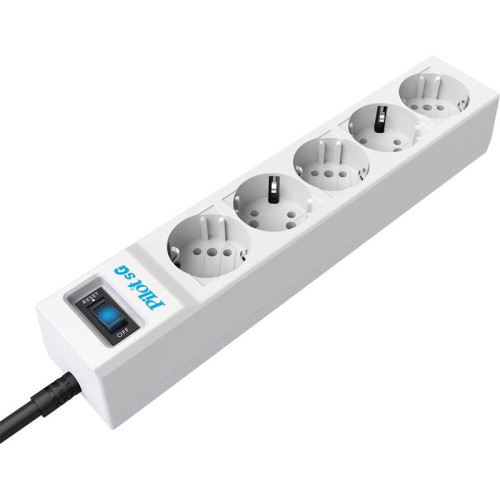 Сетевой фильтр Pilot SG 1.8м (5 розеток) белый (коробка)