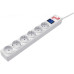 Сетевой фильтр Powercube SPG(5+1)-B-10 3м (6 розеток) серый (коробка)