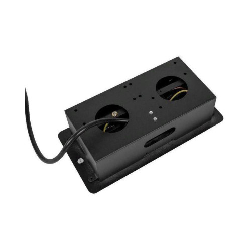 Сетевой разветвитель Premier PX/BL-HOR-2R-2USB-BLK 1.8м (2 розетки) черный (коробка)