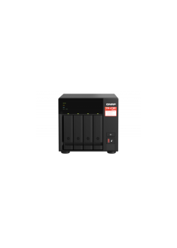 Сетевое хранилище без дисков/ SMB QNAP TS-473A-8G NAS, 4-tray w/o HDD, 2xM.2 SSD Slot. Quad-сore AMD Ryzen Embedded V1500B 2.2 GHz, 8GB DDR4 (1 x 8GB) up to 64GB (2 x 32GB), 2x 2.5 Gigabit LAN