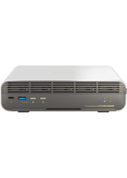 Сетевое хранилище без дисков/ SMB QNAP TBS-h574TX-i3-12G 5-bay E1.S or M.2 2280 PCIe NVMe, Intel Core i3-1320PE 8C(4P+4E)/12T up to 4.50GHz, 12 GB RAM, 1 x 10 GBASE-T, 2xUSB 3.2 Gen 1 port, 1xUSB 2.0 port, HDMI Output