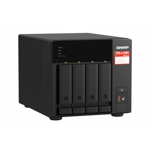 Сетевое хранилище без дисков/ SMB QNAP TS-473A-8G NAS, 4-tray w/o HDD, 2xM.2 SSD Slot. Quad-сore AMD Ryzen Embedded V1500B 2.2 GHz, 8GB DDR4 (1 x 8GB) up to 64GB (2 x 32GB), 2x 2.5 Gigabit LAN Сетевое хранилище без дисков/ SMB QNAP TS-473A-8G NAS, 4-tray w/o HDD, 2xM.2 SSD Slot. Quad-сore AMD Ryzen Embedded V1500B 2.2 GHz, 8GB DDR4 (1 x 8GB) up to 64GB (2 x 32GB), 2x 2.5 Gigabit LAN