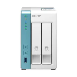 Сетевое хранилище без дисков/ SMB QNAP TS-231P3-2G NAS, 2 trays 3,5