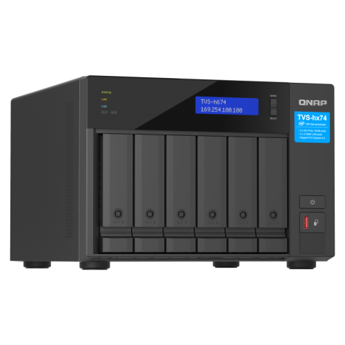 Сетевое хранилище без дисков/ ENTERPRISE QNAP TVS-h674-i5-32G QTS hero NAS, 6 x 3.5 