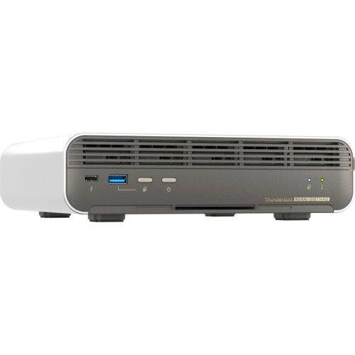 Сетевое хранилище без дисков/ SMB QNAP TBS-h574TX-i3-12G 5-bay E1.S or M.2 2280 PCIe NVMe, Intel Core i3-1320PE 8C(4P+4E)/12T up to 4.50GHz, 12 GB RAM, 1 x 10 GBASE-T, 2xUSB 3.2 Gen 1 port, 1xUSB 2.0 port, HDMI Output