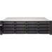 Сетевое хранилище без дисков/ Enterprise QNAP ES1686dc-2142IT-96G NAS, 16-tray SAS w/o HDD, rackmount, 2xPSU, per controller: Xeon D-2142IT 8-core 1.9 GHz processor (burst up to 3.0 GHz), 48 GB RDIMM DDR4 ECC up to 512 GB (8 x 64GB), 4xSFP+, Included rail