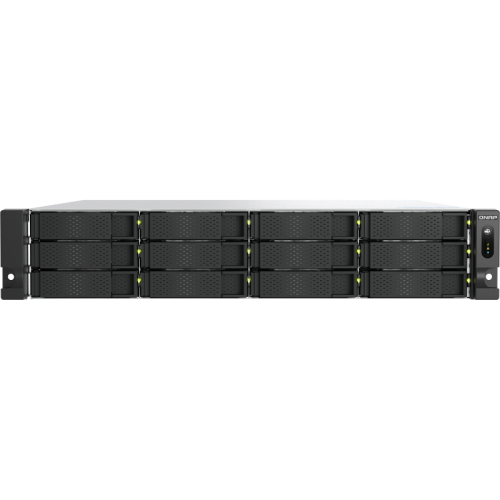 Сетевое хранилище без дисков/ ENTERPRISE QNAP TS-h1277AXU-RP-R5-16G QuTS hero NAS RAID, 12x3.5 