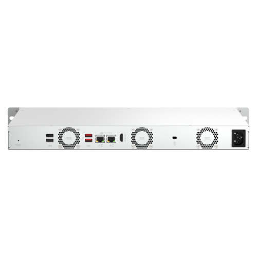 Сетевое хранилище без дисков/ SMB QNAP TS-464eU-8G NAS 4 HDD trays, rackmount 1U, 1 PSU. 4-core Intel Celeron N5105/N5095 2.0-2.9 GHz, 8 GB RAM, 2x2.5GbE, 2xUSB 3.2 Gen 2 (10Gbps), 2xUSB 2.0, 1xHDMI, 2xM.2 PCIe Gen 3 x1 slots , W/o rail kit RAIL-B02 Сетевое хранилище без дисков/ SMB QNAP TS-464eU-8G NAS 4 HDD trays, rackmount 1U, 1 PSU. 4-core Intel Celeron N5105/N5095 2.0-2.9 GHz, 8 GB RAM, 2x2.5GbE, 2xUSB 3.2 Gen 2 (10Gbps), 2xUSB 2.0, 1xHDMI, 2xM.2 PCIe Gen 3 x1 slots , W/o rail kit RAIL-B02