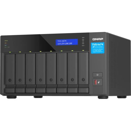 Сетевое хранилище без дисков/ ENTERPRISE QNAP TVS-h874-i7-32G QTS hero NAS, 8 x 3.5 