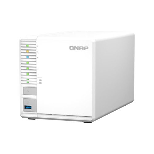 Сетевое хранилище без дисков/ SMB QNAP TS-364-4G NAS 3 HDD, 4-core Intel Celeron N5105/N5095 2.0 up to 2.9 GHz, 4 GB RAM (1x4 GB) up to 16 GB (2x8GB), 2.5 Gigabit Ethernet, 2xUSB 3.2 Gen 2 (10Gbps), 1xUSB 3.2 Gen 1, 2xM.2 PCIe Gen 3 x2 slots