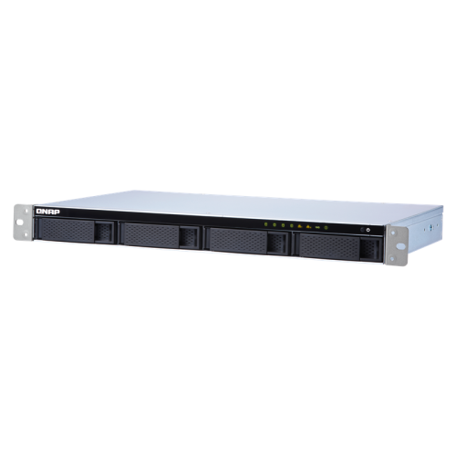 Сетевое хранилище без дисков/ channel QNAP TS-431XeU-2G NAS 4 HDD trays, 10 GbE SFP+, rackmount, 1 PSU. ARM 4-core Cortex-A15 Annapurna Labs AL-314 1,7 GHz, 2 GB. W/o rail kit RAIL-B02