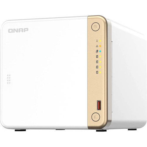 Сетевое хранилище без дисков/ channel QNAP TS-462-4G NAS 4 HDD trays, 2 x M.2 NVMe PCIe Gen 3 x1, 2-core Intel Celeron N4505  2.9 GHz, 4 GB RAM (4GB max), 1x2.5 Gigabit Ethernet , Slot PCIe Gen 3 x2, 2 USB 3.2 Gen 2 (10Gbps) Port, 2xUSB USB 2.0 port, 1xHD