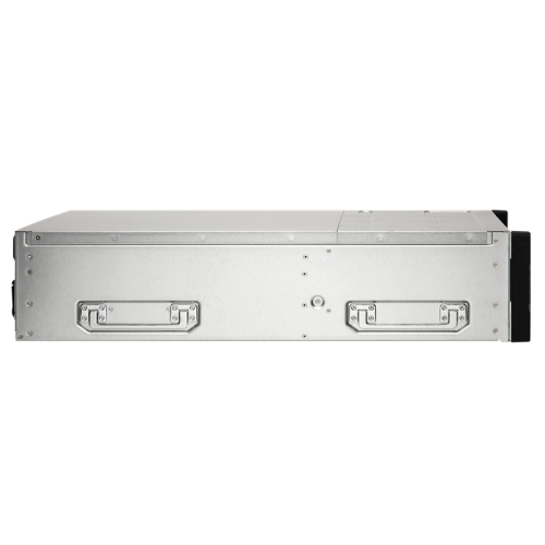 Сетевое хранилище без дисков/ Enterprise QNAP ES1686dc-2123IT-64G NAS, 16-tray SAS w/o HDD, rackmount, 2xPSU, per controller: Xeon D-2123IT 4-core 2.2 GHz (burst up to 3.0 GHz), 32 GB RDIMM DDR4 ECC (4x 8 GB) up to  512 GB (8 x 64GB), 4xSFP+, Included rai